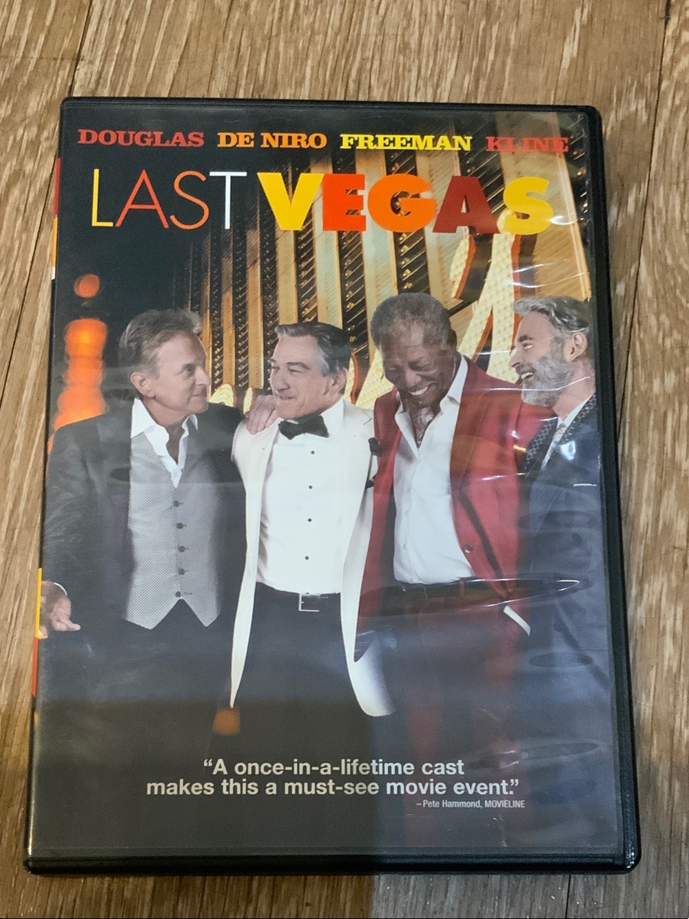 Last Vegas DVD Case - Black with Colorful Cover Art